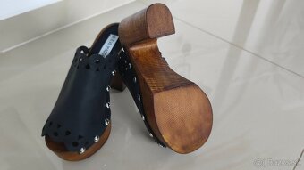 Kožené dreváky čierne, Steve Madden, veľkosť 3 - 5