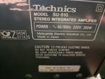 Technics SU-810 stereo zosilňovač - 5