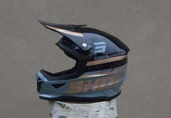 helma shot mx matná striborno bronz čierna - 5