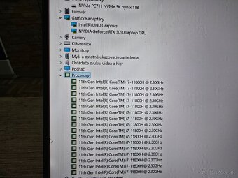 17 palcovy dell XPS 9710 s grafikou RTX 3050 16gb ram i7 pro - 5