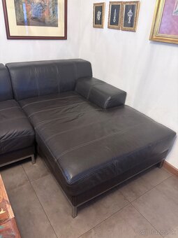 Kožená sedačka do tvaru L - 5