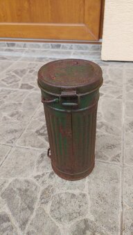 Nemecky vojensky obal na plynovú masku. - 5