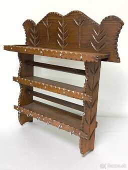 Masívna drevená polička - 5