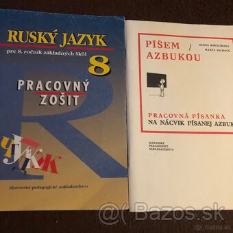 Učebnice a zošity z Geo a Ruj - 5
