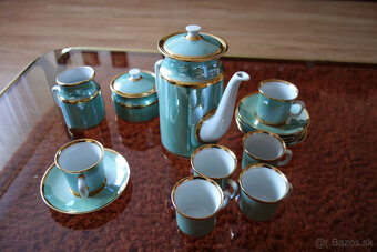 Velky starozitny cajovy / kavovy servis - 5