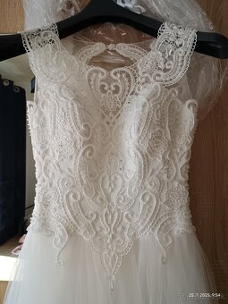 Svadobné šaty 36-38,S-M - 5