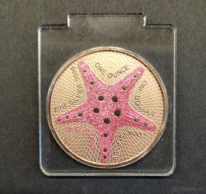Investicne striebro mince minca Starfish - 5