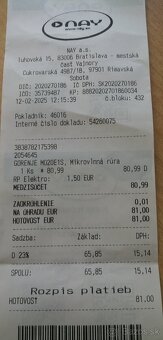 Predám novú mikrovlnku so záručným listom - 5