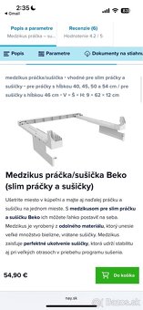Medzikus prácka/susicka Beko (slim prácky a susicky) - 5