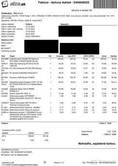 Predám Herný PC, RTX 3060 Ti 8GB, AMD Ryzen 5 5600X 6-jadier - 5