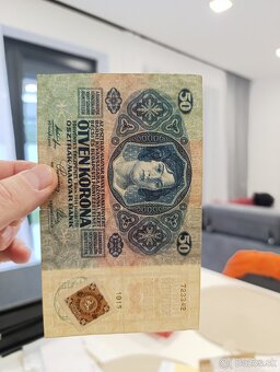 Bankovky 1 ČSR kolkovane - 5