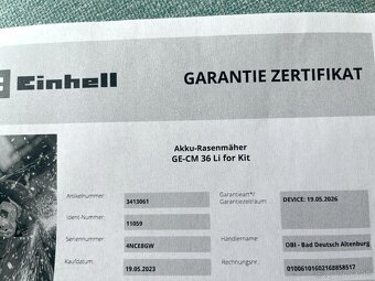 Einhell Aku kosačka GE-CM 36/36 Li - 5
