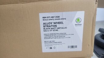 Predám orig. hliníkové disky Škoda Stratos  R17 Scala kamiq - 5