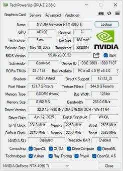 Predám GIGABYTE GeForce RTX 4060 Ti WINDFORCE OC 8G - 5