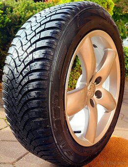 alu R17 5x108 orig. Peugeot 407, zimné pneu 215/55 - 5
