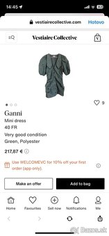 Predám mini šaty značky GANNI - 5