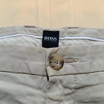 Hugo Boss béžové plátené nohavice chino pants W34 L32 - 5