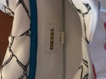 DIESEL originál white pánska mikinka L/XL - 5