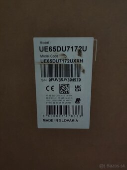 Predám čisto nový nepoužitý Samsung Crystal UHD 65" - 5