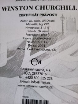 Predám AG proof mince kult osobnosti - 5