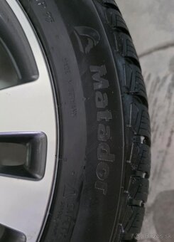 Originál AL disky Mercedes - Benz V R18+zimné pneumatiky - 5