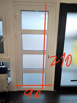 predám kovové dvere 90x210. - 5