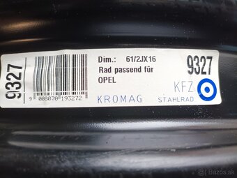 Plechové disky 5x115 r16 OPEL - 5