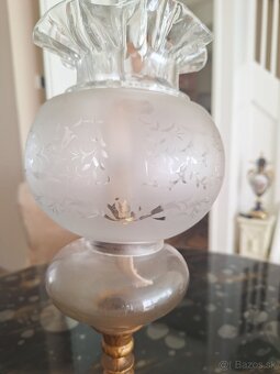 Starozitna figuralna petrolejova lampa - 5