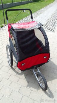 Príves za bicykel pre deti - dvojmiestny - 5