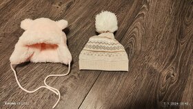 Zimné zateplené hrubé čiapky pre dvojičky - 5