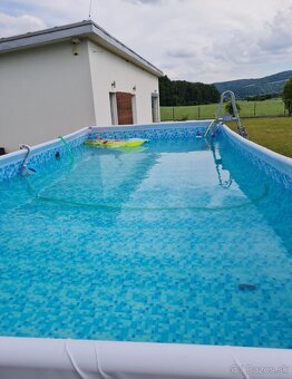 Bazén Bestway 7,3m x3,7m x1,32m ,plus vysávač - 5