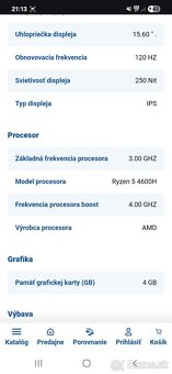 Herný notebook Lenovo - 5