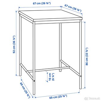 IKEA jedálenský barový stôl stoličky Sandsberg - 5