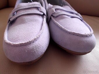 UP2 dámske kožené mokasíny bledá fialová 38 - 5