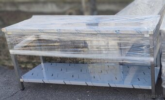 Gastro nábytok, pracovné stoly policové, dvojpolicové - 5