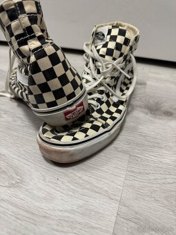 Originálne Vans 44 | Biele v károvanom vzore | Štýlové a zac - 5