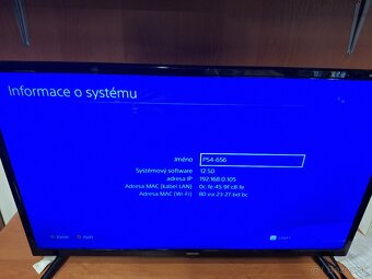 Playstation 4 500gb + 2x ovládač, dokovací stanice - 5