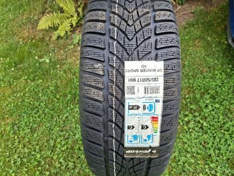 225/50 r17 Dunlop, zimné, 4ks, 9mm TOP. nejazdená sada - 5