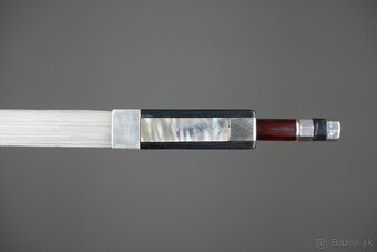 Majstrovský husľový sláčik K. E. Bässler + certifikát - 5