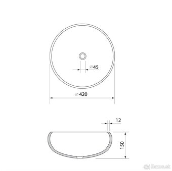 Sklenené umývadlo na dosku - 5