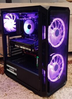 Herný výkonný PC-Ryzen 5+RTX 2080-8GB OC+32 GB RAM+NVMe+ARGB - 5