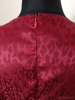 Bordové šaty veľkosť L - 5