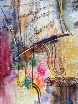 Michael Rosenwein (UNIKAT-akvarel) Abstraktný expresionizmus - 5