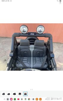 Predam el. Jeep Wrangler Rubicon 4x4 pre dve deti s dial.ovl - 5