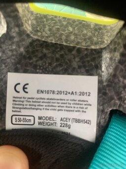 Detská helma ACEY 022 wasper lime S (50-55cm) - 5