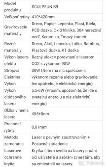 Rezervované. gravirovačka Sculpfun S9 - 5