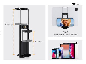 Predám statív K&F Concept SA255A3 190 cm - ako nový. - 5