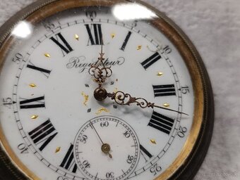 Pánské velmi staré kapesní hodinky REGULATEUR, 67mm, 200g - 5