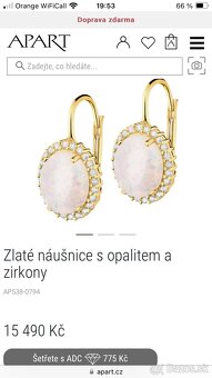 Predám zlatý set šperkov s opalitom - 5