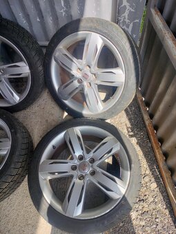 4ks alu disky orig. Seat 5x112 R18 pneu celoročne 7mm - 5